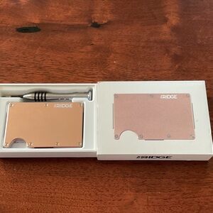 Ridge Rose Gold Aluminum wallet